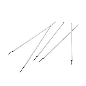 Hvide agilitystnger til hurtigheds- og koordinationsvelser