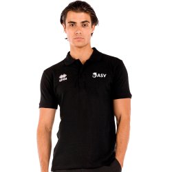 ASV | Bomulds Poloshirt - Sort