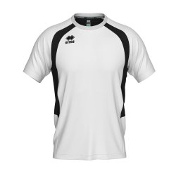 Adrien spillertr�je i hvid med sort kontrast, raglan�rmer og Erre�-logo p� brystet