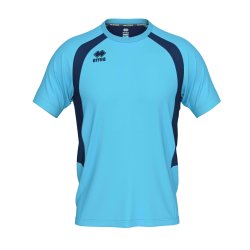 Adrien spillertr�je i lysebl� med m�rkebl� kontrast, raglan�rmer og Erre�-logo p� brystet.