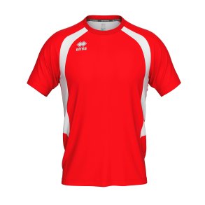 Adrien spillertr�je i r�d med hvid kontrast, raglan�rmer og Erre�-logo p� brystet.