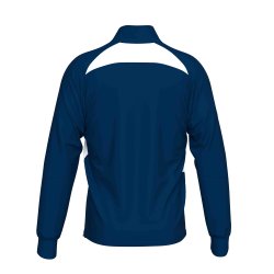 Unisex tr�ningstr�je med half-zip i m�rkebl� med hvid detalje.