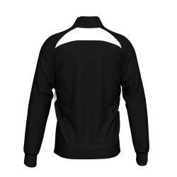 Unisex tr�ningstr�je med half-zip i sort med hvid detalje.