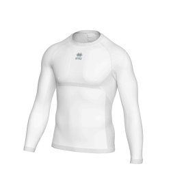 Langrmet funktionelt sportsundertj i hvid