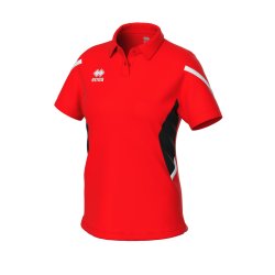 Errea Polo Dame | Rd/Sort/Hvid