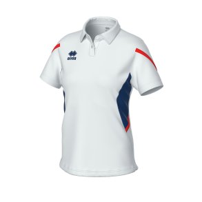 Errea Polo Dame | Hvid/Navy/Rd