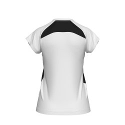 Anika dame spillertr�je i 100 % genanvendt polyester (OEKO-TEX) med raglan�rmer og broderet logo. Slank damepasform i YXS&ndash;XXL, hvid med sort detalje.