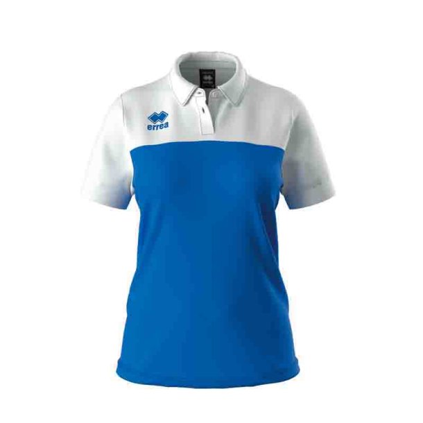 Errea Poloshirt Dame I Bl/Hvid