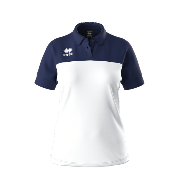 Errea Poloshirt Dame I Hvid/Mrkebl