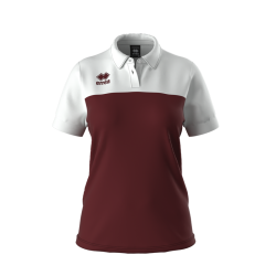 Errea Poloshirt Dame I Maroon/Hvid