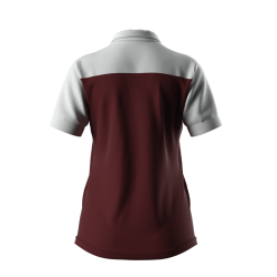 Errea Poloshirt Dame I Maroon/Hvid