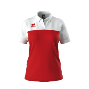 Errea Poloshirt Dame I Rd/Hvid