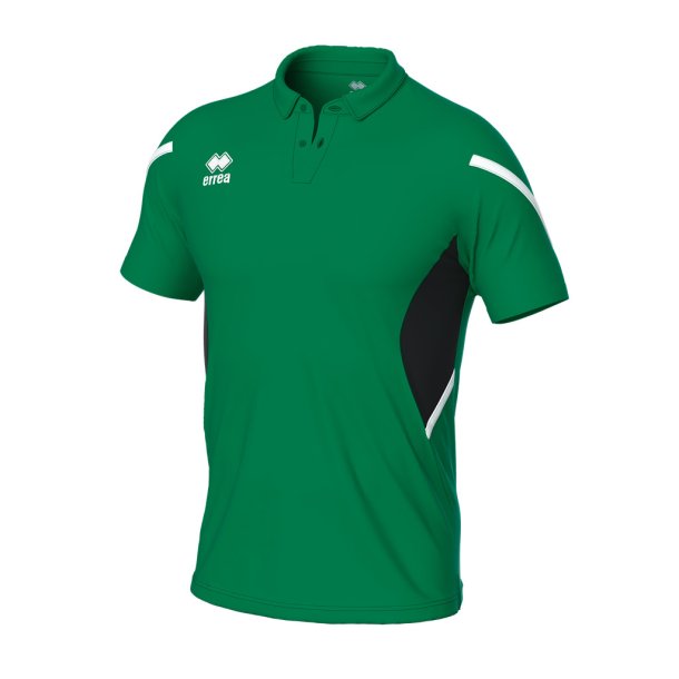 Errea Herre Poloshirt | Grn/Sort/Hvid