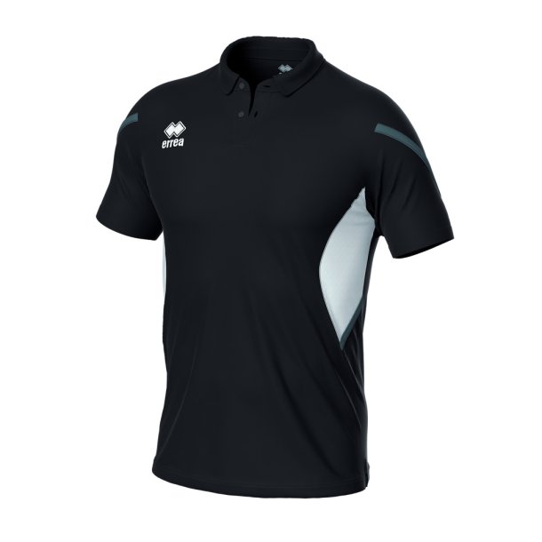 Errea Herre Poloshirt | Sort/Hvid/Gr