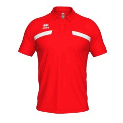 Errea Poloshirt | Rd-Hvid