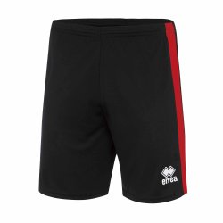 Fodboldshorts i 100% polyester – ndbare, hurtigtrrende og justerbare med snre. sort-rd
