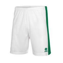 Fodboldshorts i 100% polyester – ndbare, hurtigtrrende og justerbare med snre. hvid-grn