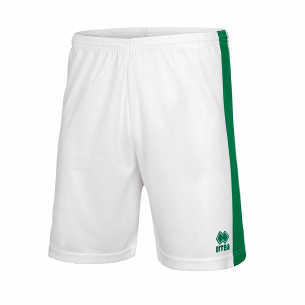Fodboldshorts i 100% polyester – ndbare, hurtigtrrende og justerbare med snre. hvid-grn