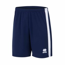 Fodboldshorts i 100% polyester – ndbare, hurtigtrrende og justerbare med snre. mrkebl-hvid