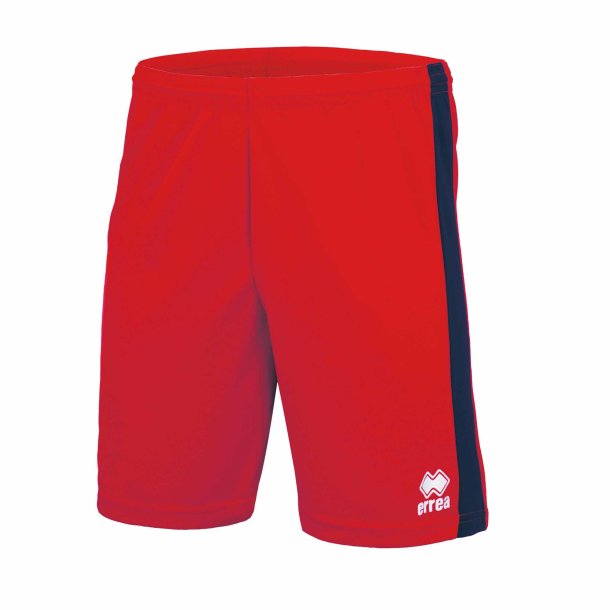 Fodboldshorts i 100% polyester – ndbare, hurtigtrrende og justerbare med snre. rd-mrkebl
