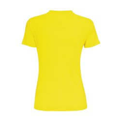 Marion dame trnings t-shirt fra Erre i gul fluo, synlig og ndbar til trning