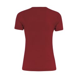 Marion dame trnings t-shirt fra Erre i maroon, ttsiddende og ndbar
