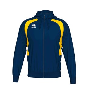 Errea Tr�ningsjakke m/h�tte | M�rkebl�/gul