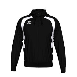 Errea Tr�ningsjakke m/h�tte | Sort/hvid