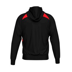 Errea Tr�ningsjakke m/h�tte | Sort/r�d