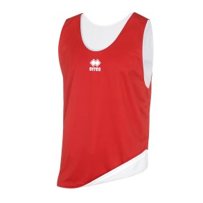 Errea Bib Double Overtrksvest | Hvid-Rd