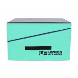 Gr�n Urban Fitness foldbar kilem�tte 122 x 61 x 35 cm til gymnastik, tumbling, kolb�tter, walkovers og tekniktr�ning.