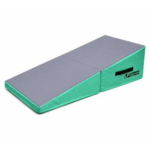 Gr�n Urban Fitness foldbar kilem�tte 122 x 61 x 35 cm til gymnastik, tumbling, kolb�tter, walkovers og tekniktr�ning.