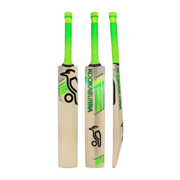 Kookaburra Kahuna 9.1 cricket bat med high sweet spot og Pro Shield overflade til junior og kampbrug