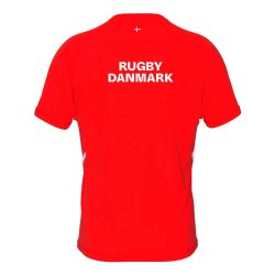 Rugby Danmark Player T-shirt R�d ryg
