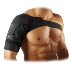 McDavid skulderst�tte bind i neopren med kompression til st�tte af skulderen brugt af sportsklubber, fysioterapeuter og atleter