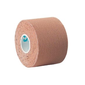 Naturlig Ultimate Performance PFAS-fri Pre-Cut Kinesiology Tape 50 mm x 5 m, forudsk�ret i 25 cm sektioner til sport og tr�ning.