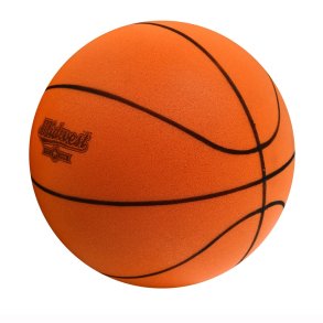 Orange Midwest Silent Foam Basketball i skum str. 7 med 24 cm diameter til indend�rs tr�ning