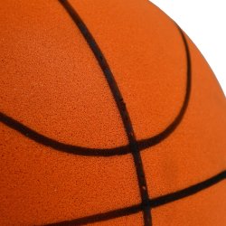 Orange Midwest Silent Foam Basketball i skum str. 7 med 24 cm diameter til indend�rs tr�ning