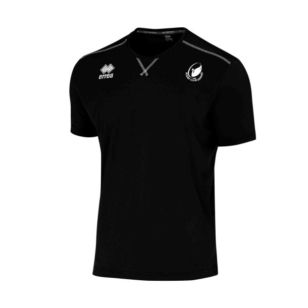 Sort Erre� Everton tr�nings-T-shirt til herrer i let og �ndbart polyester til Rugby Club Odense