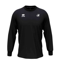 Sort Erre� Madison tr�ningssweatshirt til junior med Rugby Club Odense klublogo p� venstre bryst, rund hals og ribkanter