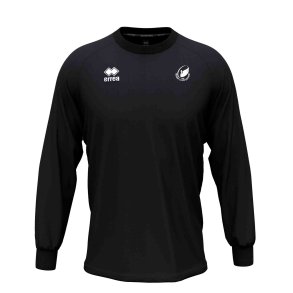 Sort Erre� Madison tr�ningssweatshirt til junior med Rugby Club Odense klublogo p� venstre bryst, rund hals og ribkanter