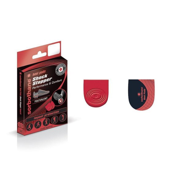 Sorbothane Sports hj�lpuder med st�dd�mpning og let h�ll�ft til l�besko, sportssko og arbejdssko.