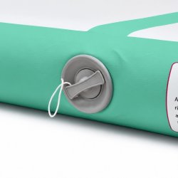 Urban Fitness oppustelig AirTrack 300 x 100 x 10 cm i mintgr�n og gr� med elektrisk pumpe til gymnastik, spring og tr�ning.