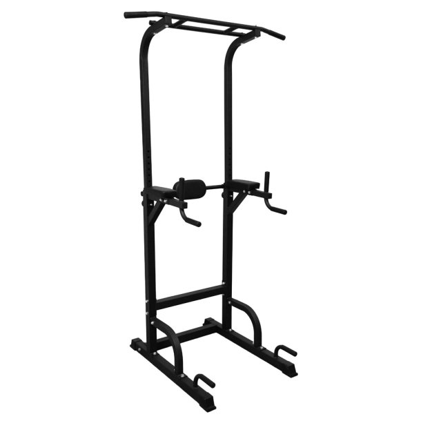 Urban Fitness justerbar Power Tower 5-i-1 tr�ningsstation til pull-ups, dips og benl�ft