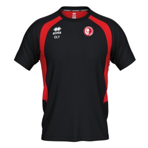 Olympiakos Training T-shirt | Black/Red