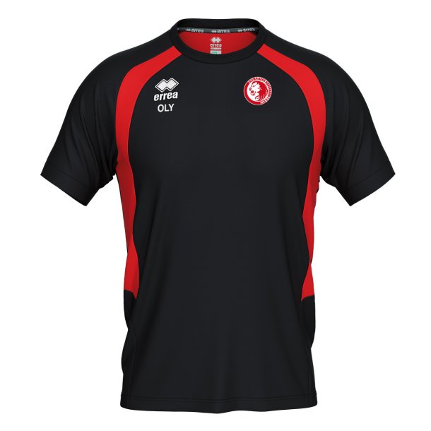 Olympiakos Training T-shirt | Black/Red