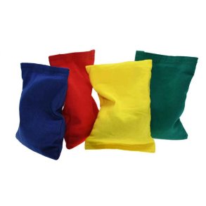 Essential Bean Bags i kraftigt bomuldsstof med plastfyld til motoriktr�ning, kastespil, balance�velser og skoleidr�t.