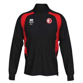 Olympiakos Half-Zip Training Jacket | Black/Red
