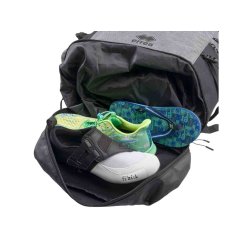 Vandafvisende mrkegr Erre Blumm rygsk med smart rumopdeling og moderne design.