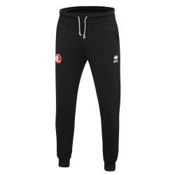 Black Olympiakos Erre� sweat pants with small Olympiakos club logo on the right leg